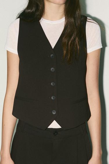 PINSTRIPED TROUSERS WITH BELT LOOPS - Brown by Zara