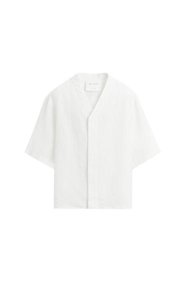 100% LINEN OVERSHIRT