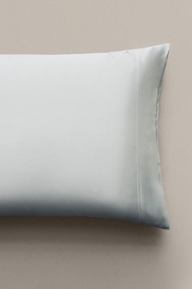 MULBERRY SILK PILLOWCASE - Blue / Green by Zara