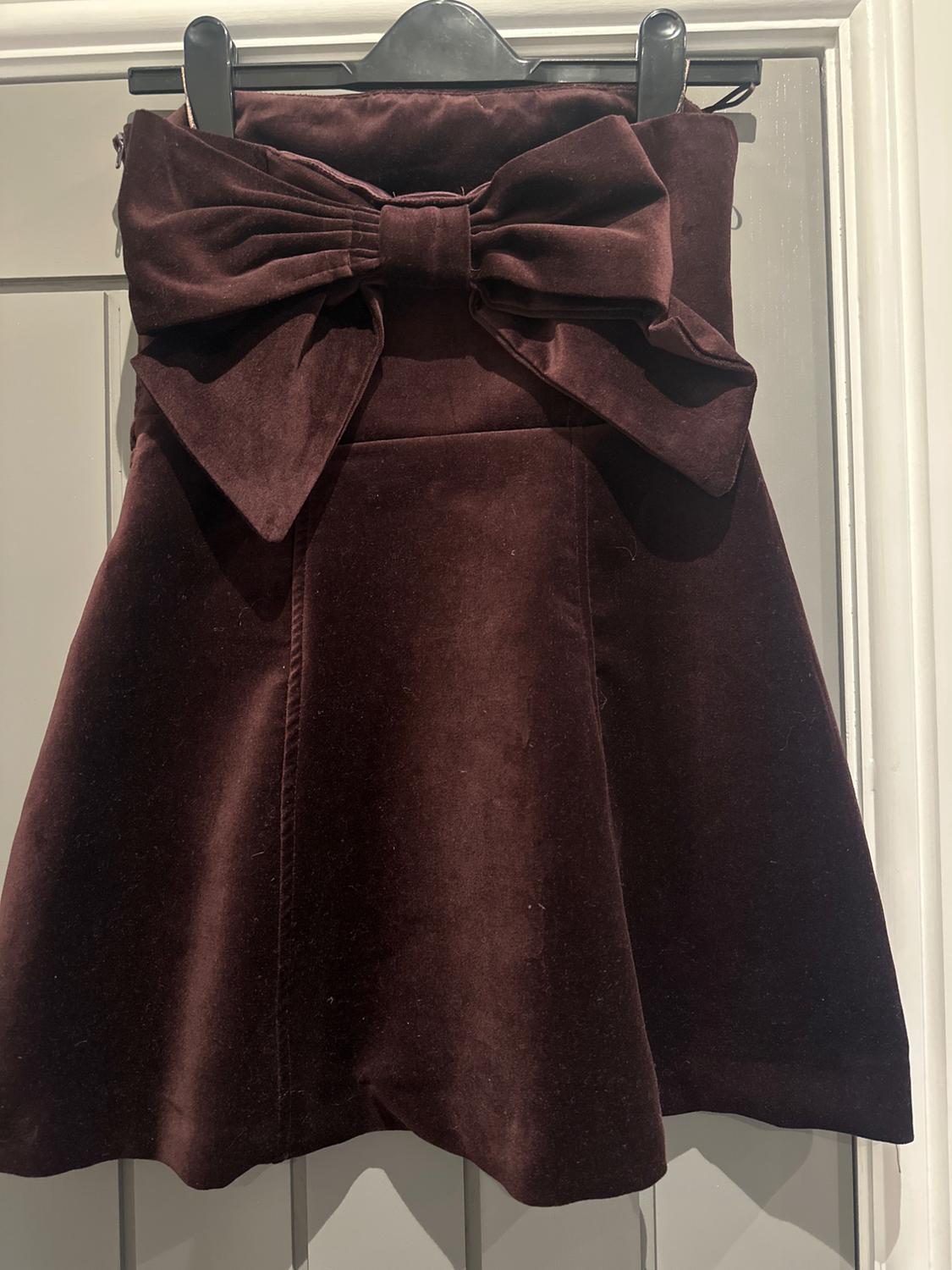 VELVET BOW DRESS - Image 2