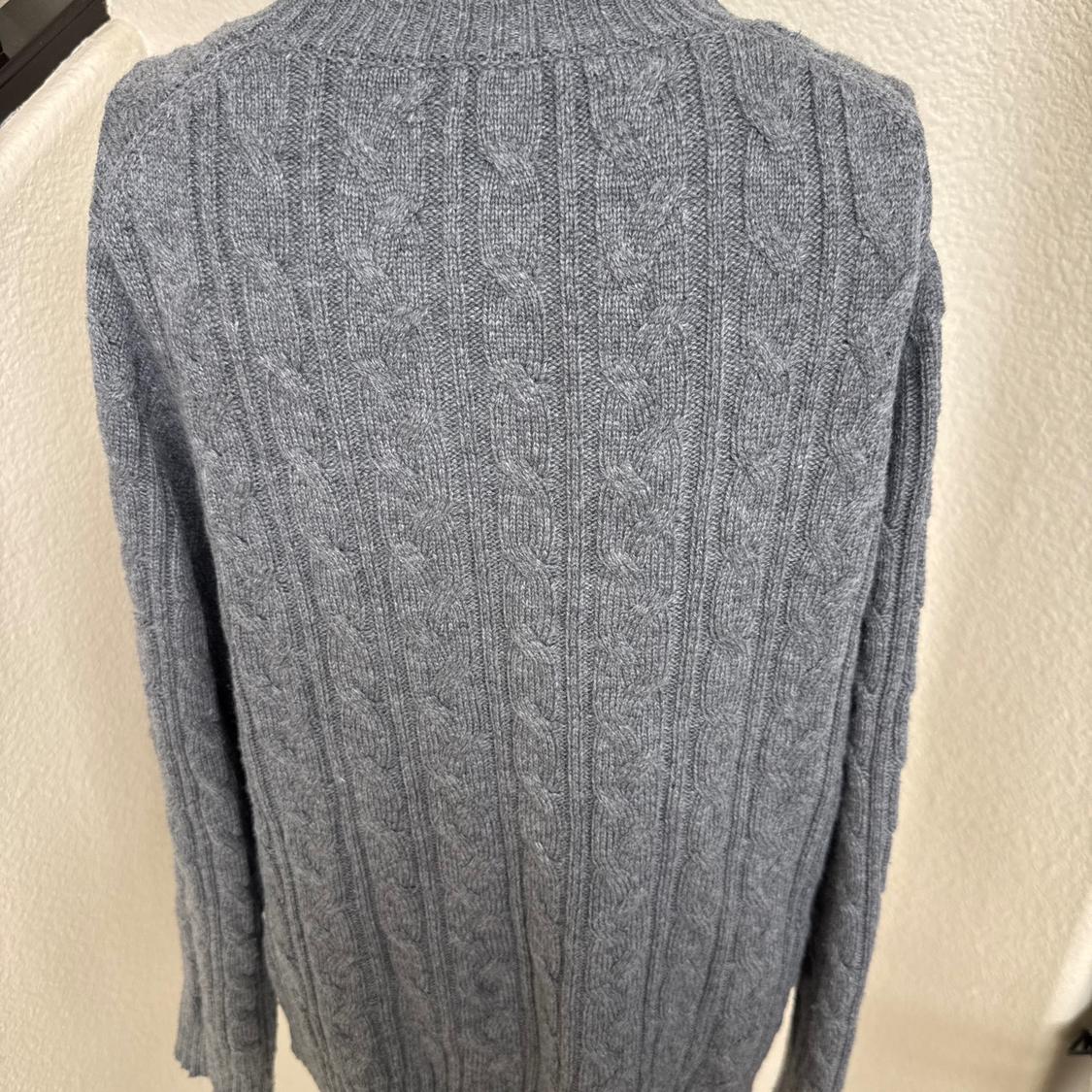WOOL BLEND CABLE KNIT SWEATER - Image 3