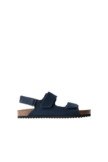 Zara STRAPPY SANDALS - Navy Blue - Image 0