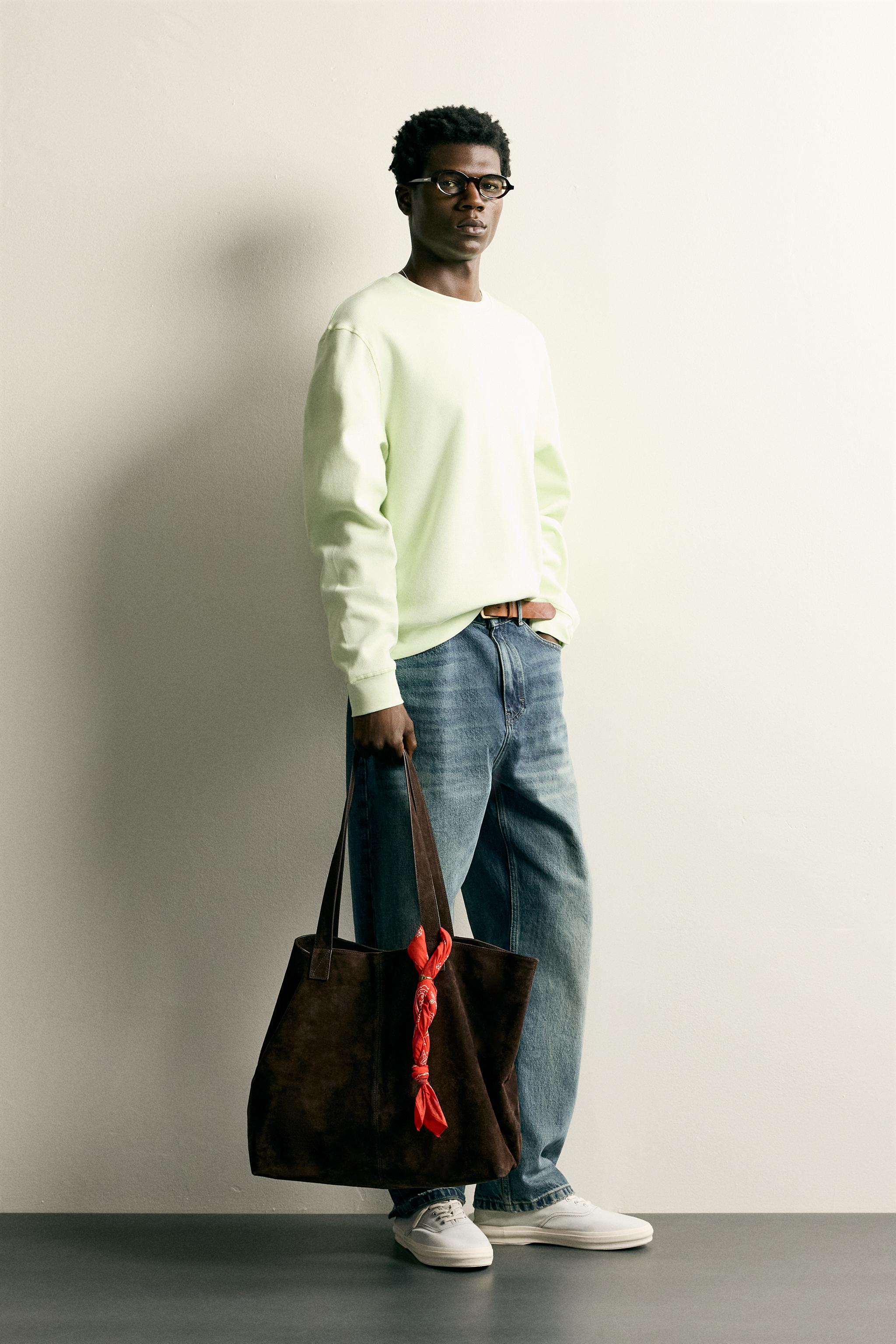 WAFFLE TEXTURE SWEATSHIRT