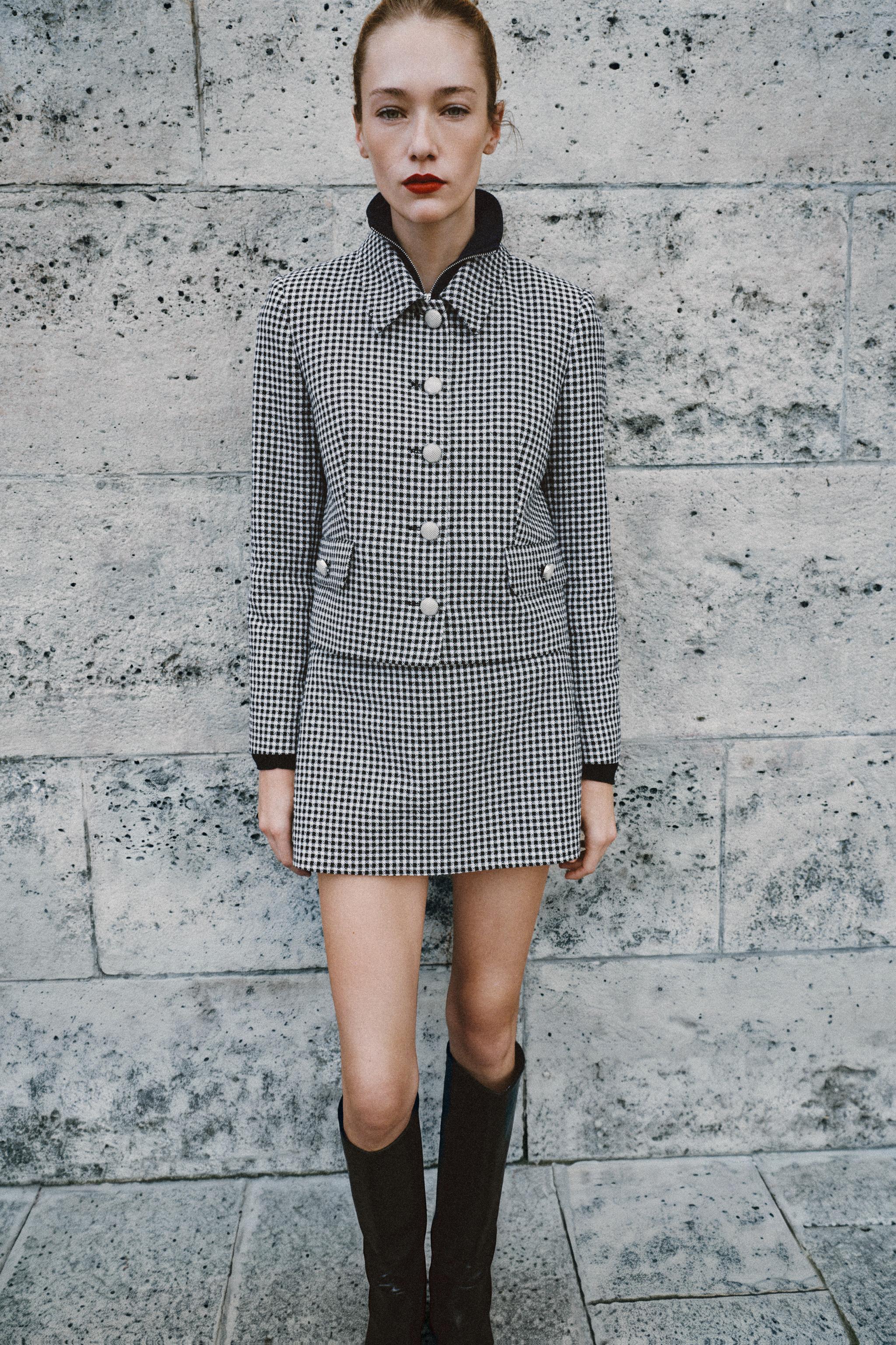 Plaid Skort by Zara