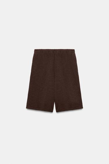 SHORT LONG RUSTIQUE - Chocolat de Zara - Image 5