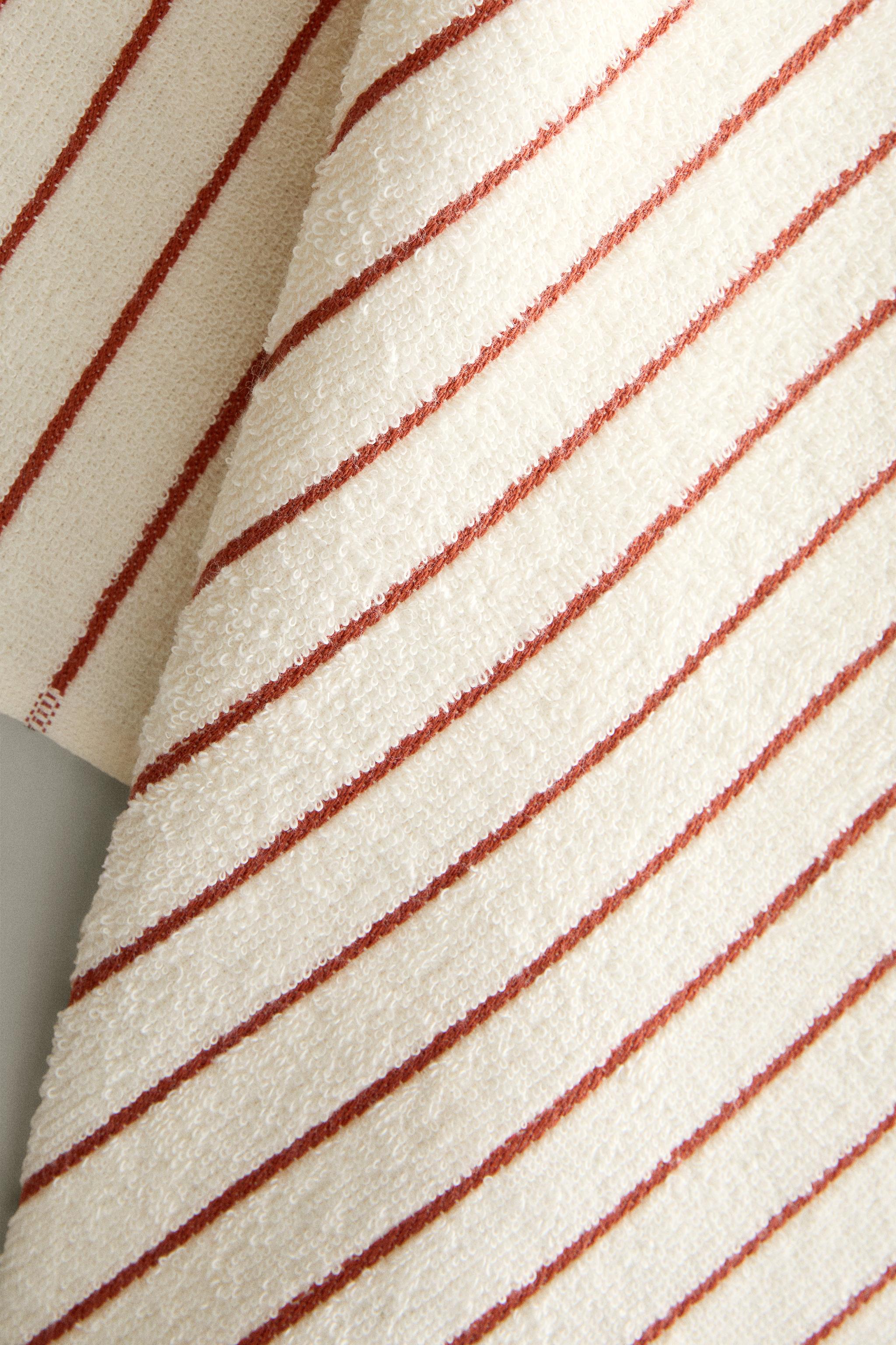 STRIPED COTTON TERRYCLOTH KITCHEN TOWEL