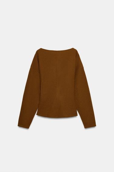 TOP TEXTURÉ À BOUCLE - Moutarde de Zara - Image 6