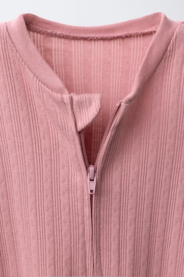 TWO-PACK OF FLORAL CONVERTIBLE FOOTED SLEEPSUITS - Pink by Zara - Image 3