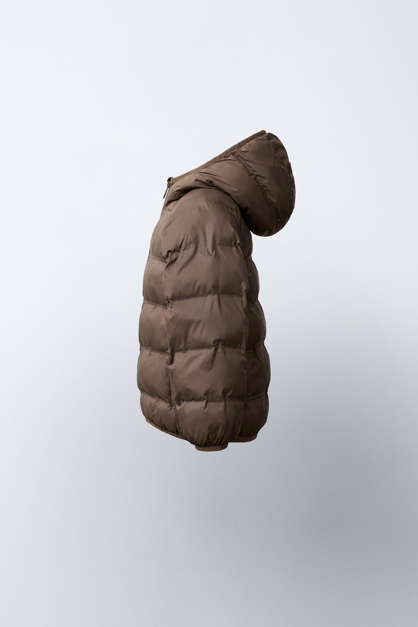 Детская куртка Zara Ultralight Water Repellent, цвет: Коричневый — фото 3