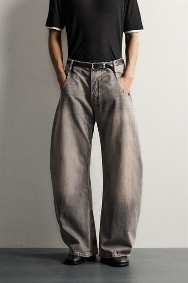 LOOSE BARREL FIT JEANS — Gray 2