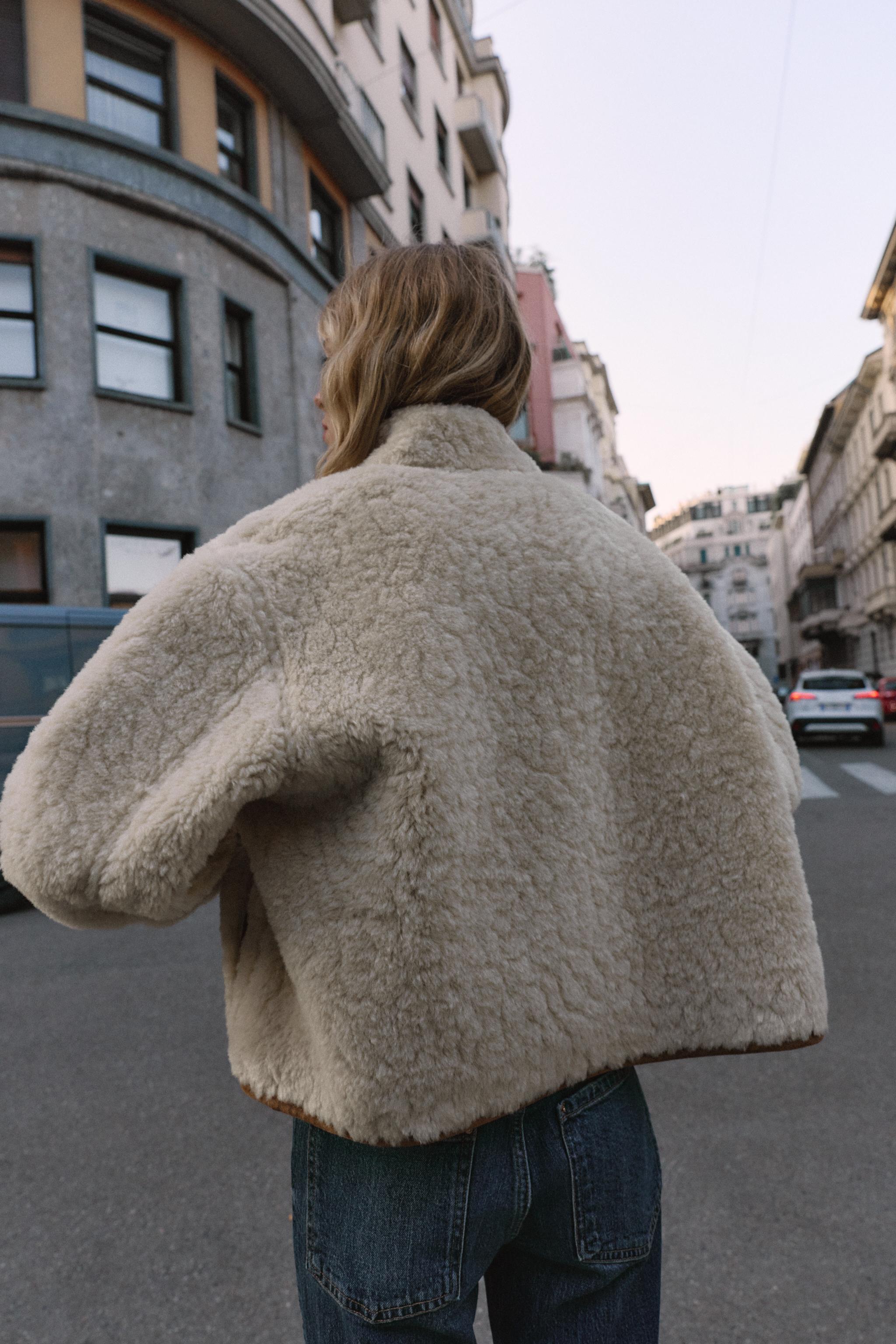 リバーシブルダブルフェイスジャケット - ゴールデンブラウン | ZARA