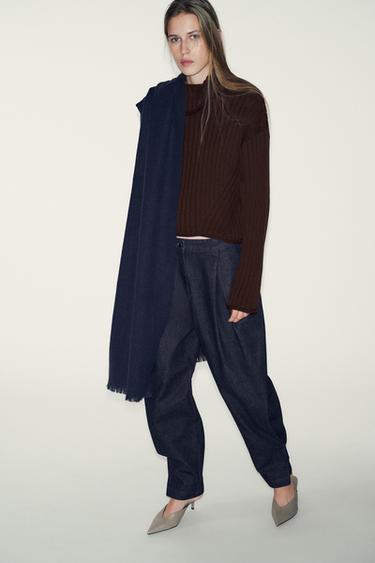 JEAN Z1975 BOMBACHO TAILLE HAUTE - Indigo de Zara