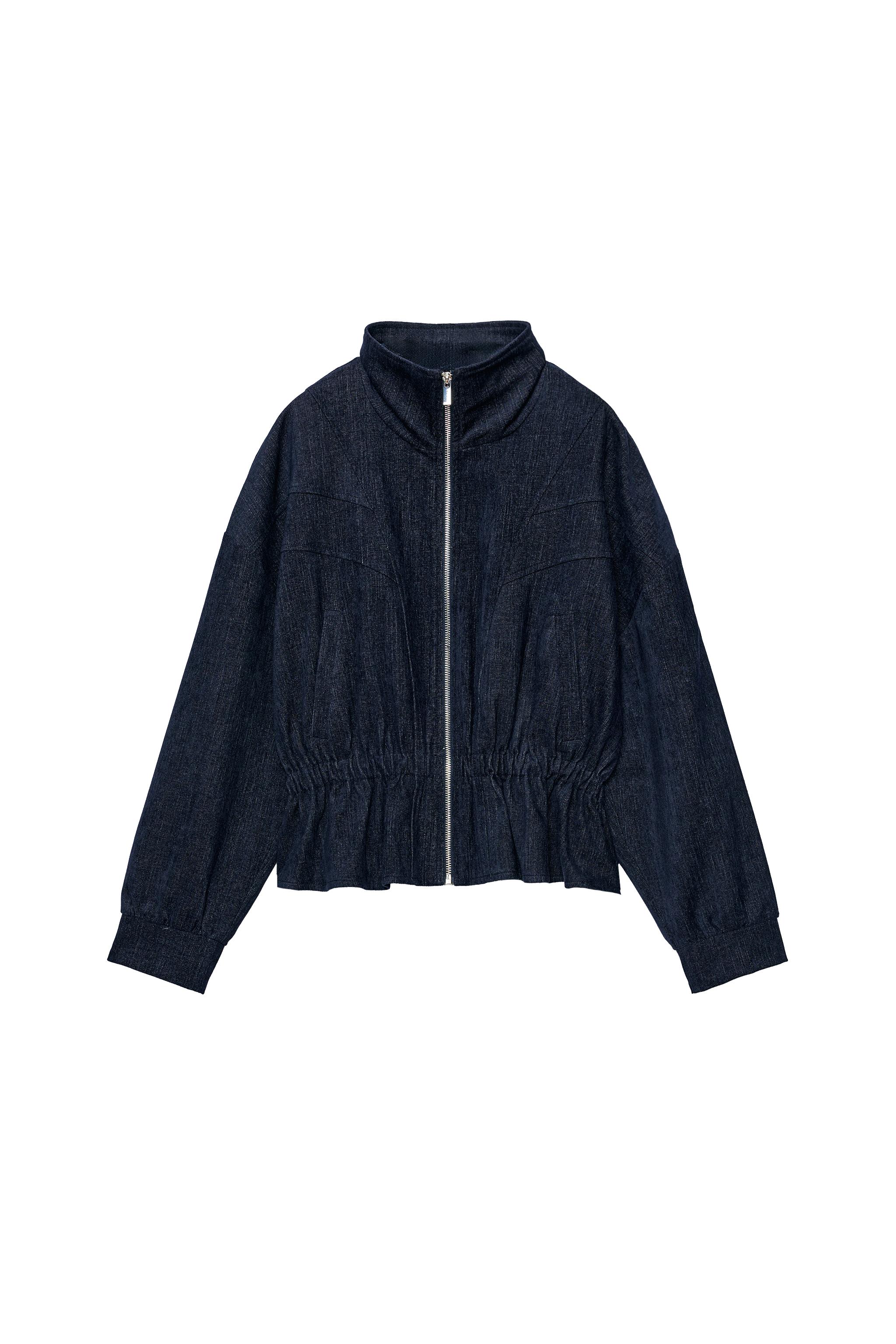 ELASTIC WAISTBAND PEPLUM JACKET - Blue | ZARA United States