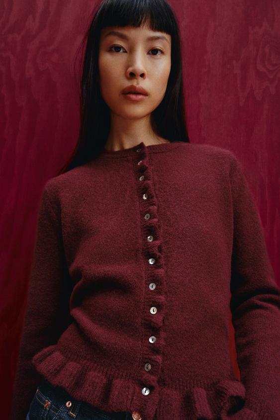 Moda Abrigo Punto Mujer Zara El Jersey Tipo Capa De Zara Que