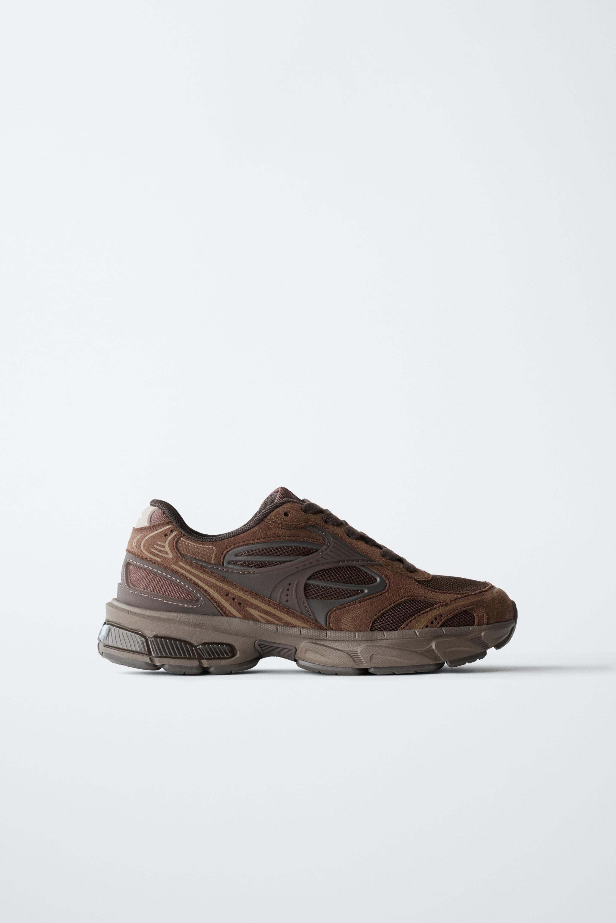 MULTI-PIECE ATHLETIC SNEAKERS - Blue | ZARA Canada