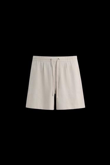 BERMUDASHORTS AUS REINEM LEINEN - Beige von Zara - Bild 0