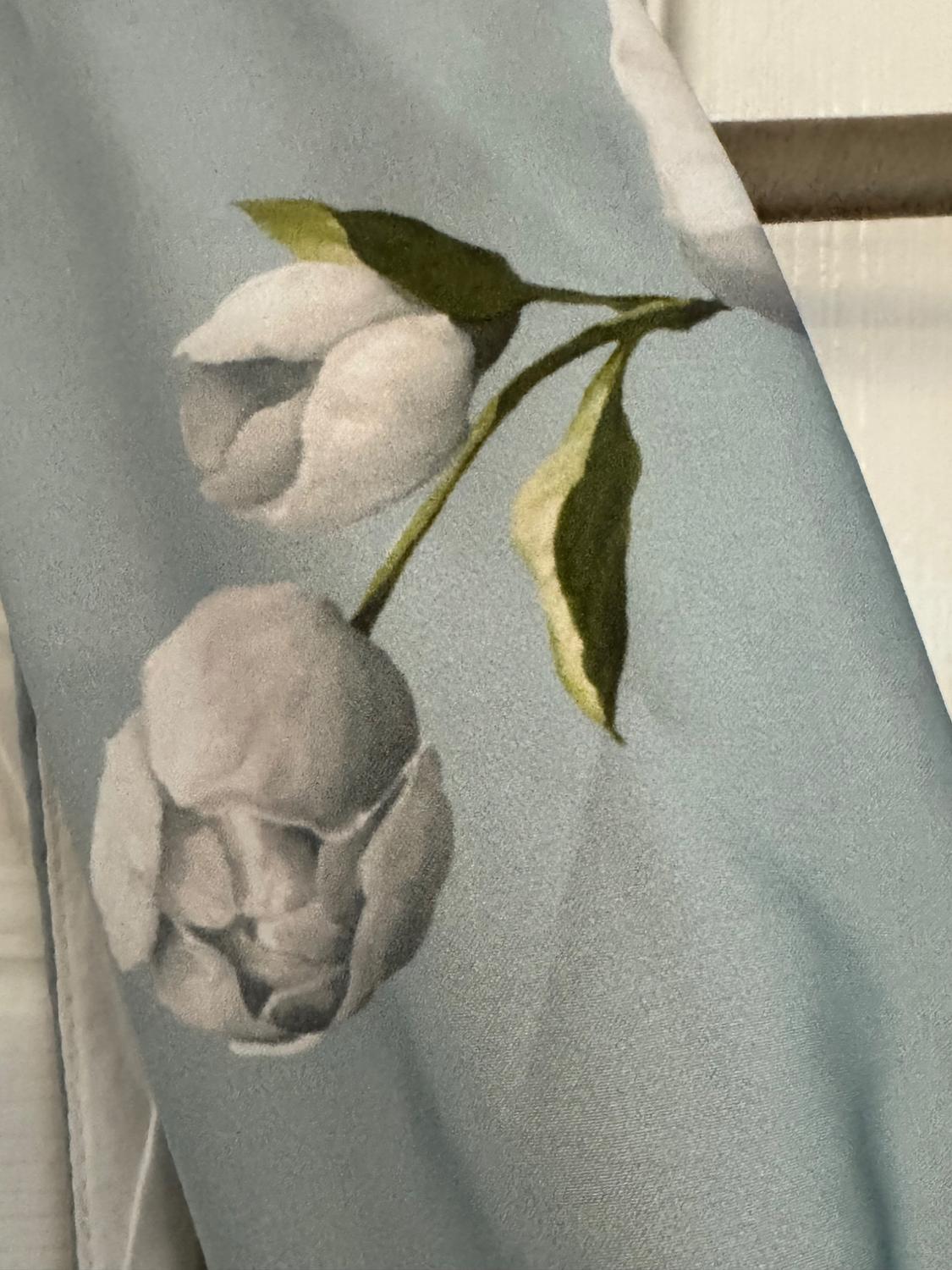 FLORAL PRINT SATIN DRESS - Image 3