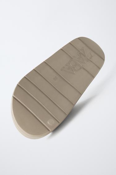 BATH SLIDE SANDALS - Ecru White by Zara - Image 6