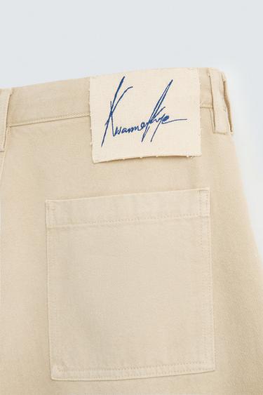 BAGGY FIT BERMUDA SHORTS © OTIS KWAME KYE QUAICOE - camel by Zara - Image 9