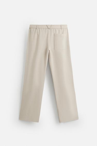 PANTALON STRAIGHT FIT - Vison de Zara - Image 7