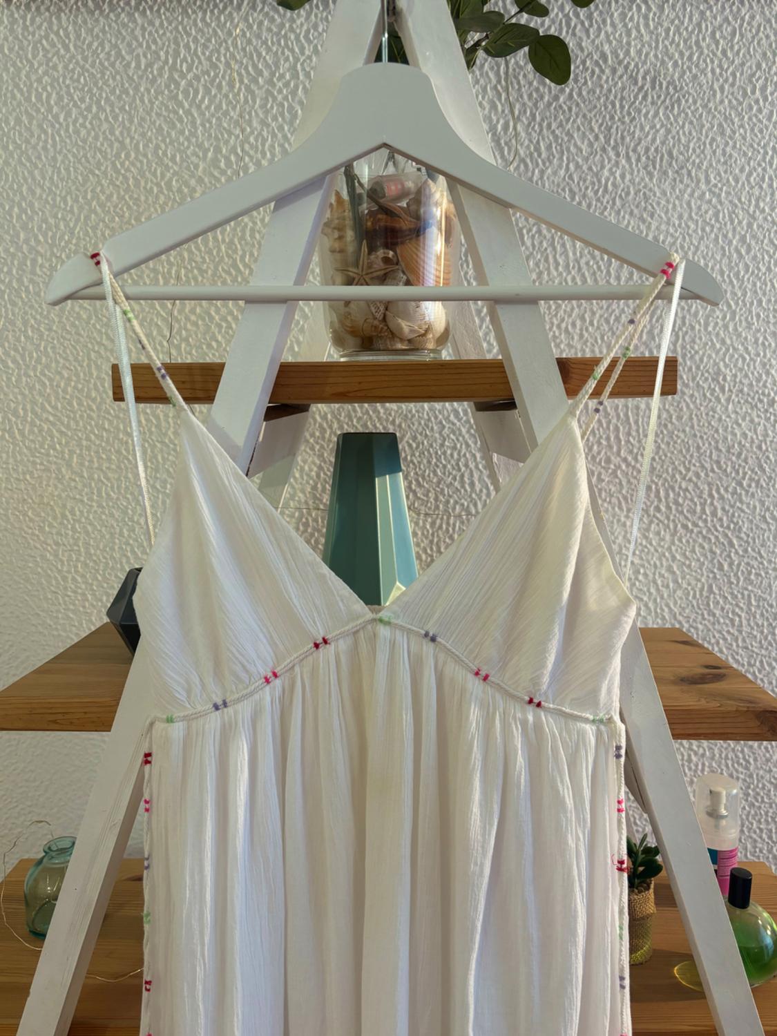 CHIFFON DRESS WITH TOPSTITCHING - Image 2