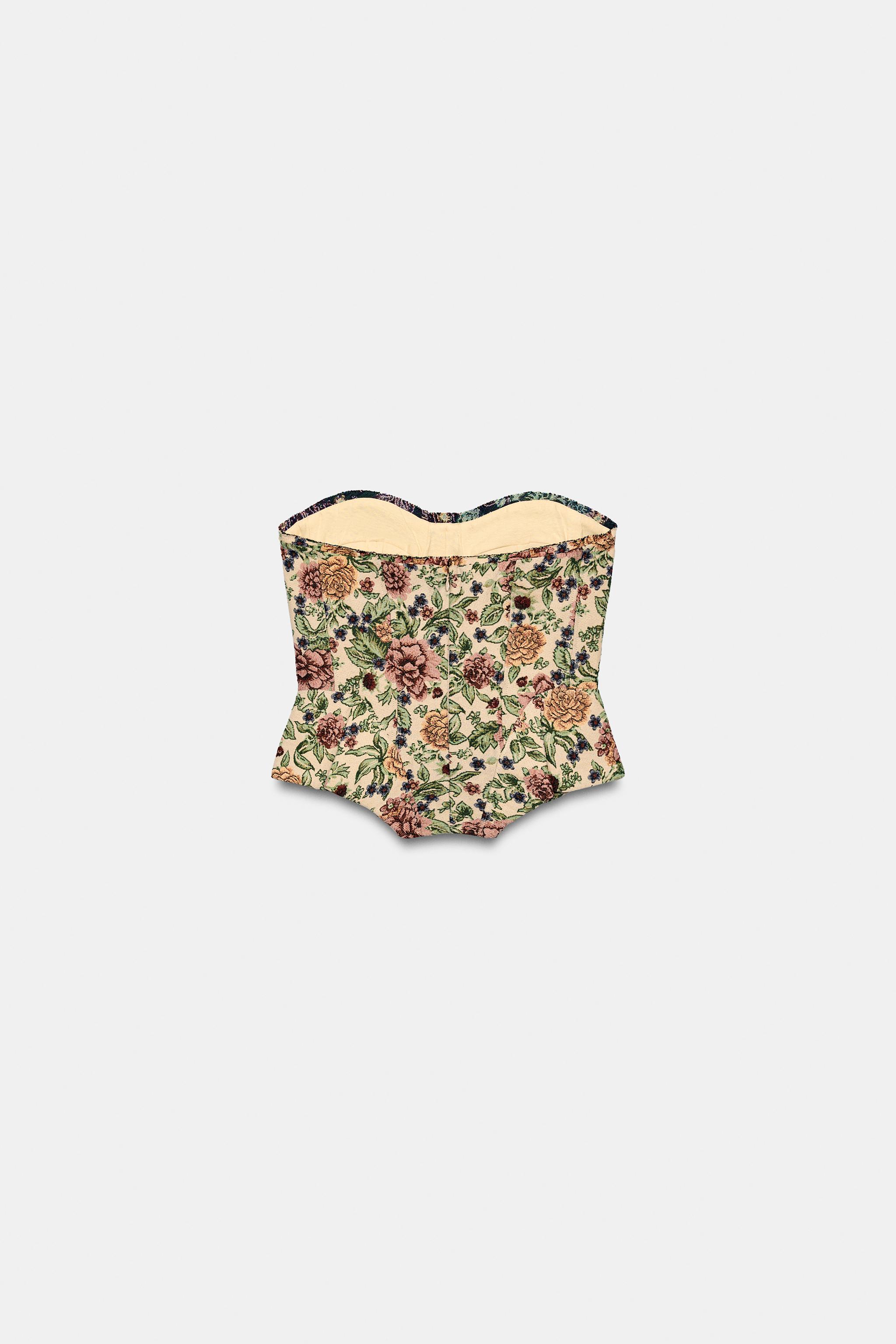 ZW COLLECTION FLORAL JACQUARD CORSET