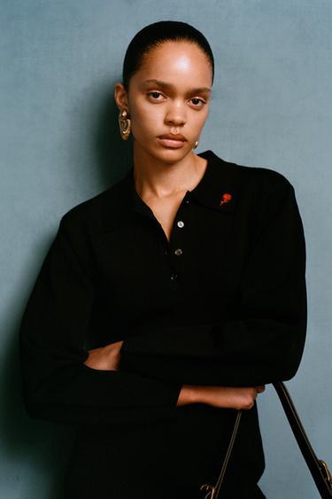 WILLY CHAVARRIA X ZARA KNIT MINI DRESS - Black by Zara - Image 1