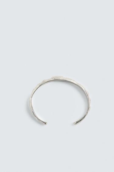 Zara IRREGULAR METAL BRACELET - Silver