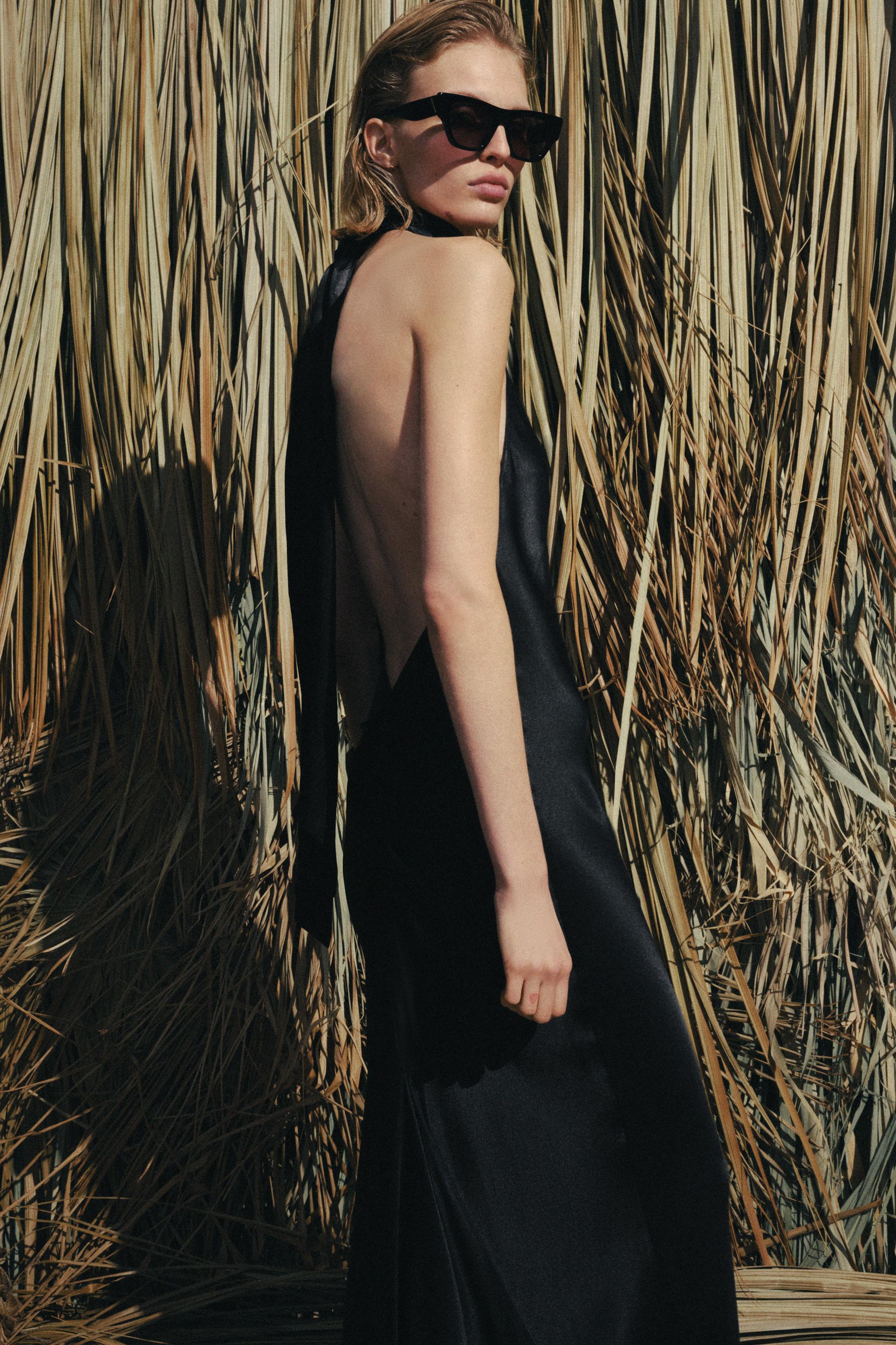 ZW COLLECTION SATEN HALTER ELBİSE - Görsel 6