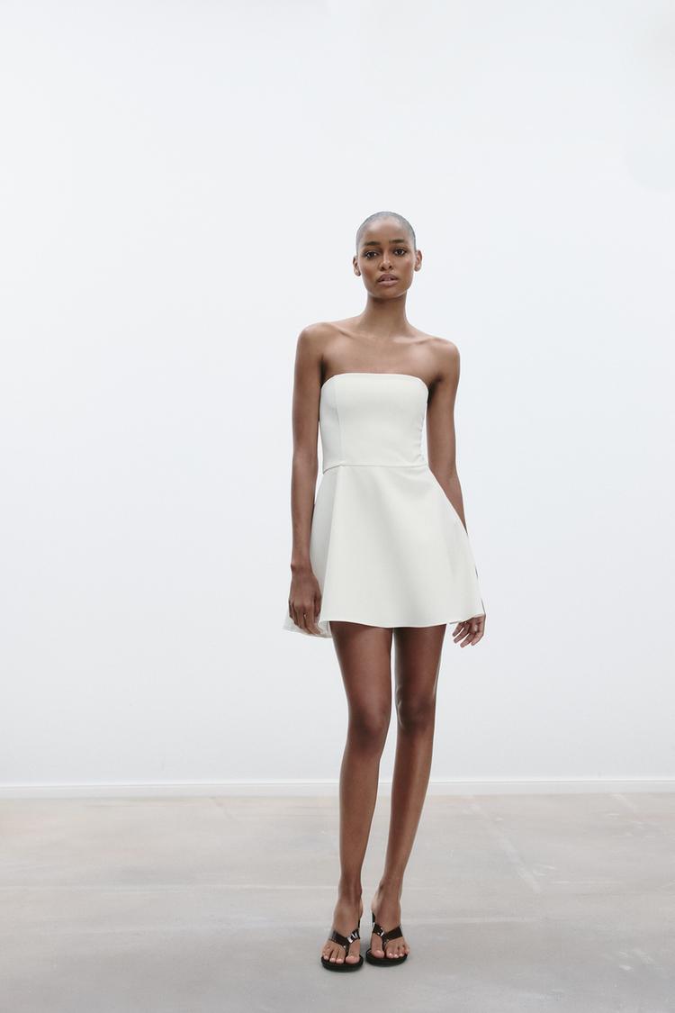 Vestido Corto Vestido Blanco Canale Zara Blanco Corto Zara Vestido