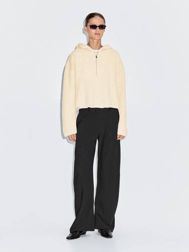 Zara Wool blend sweater with hood detail - Lime green - Image 0
