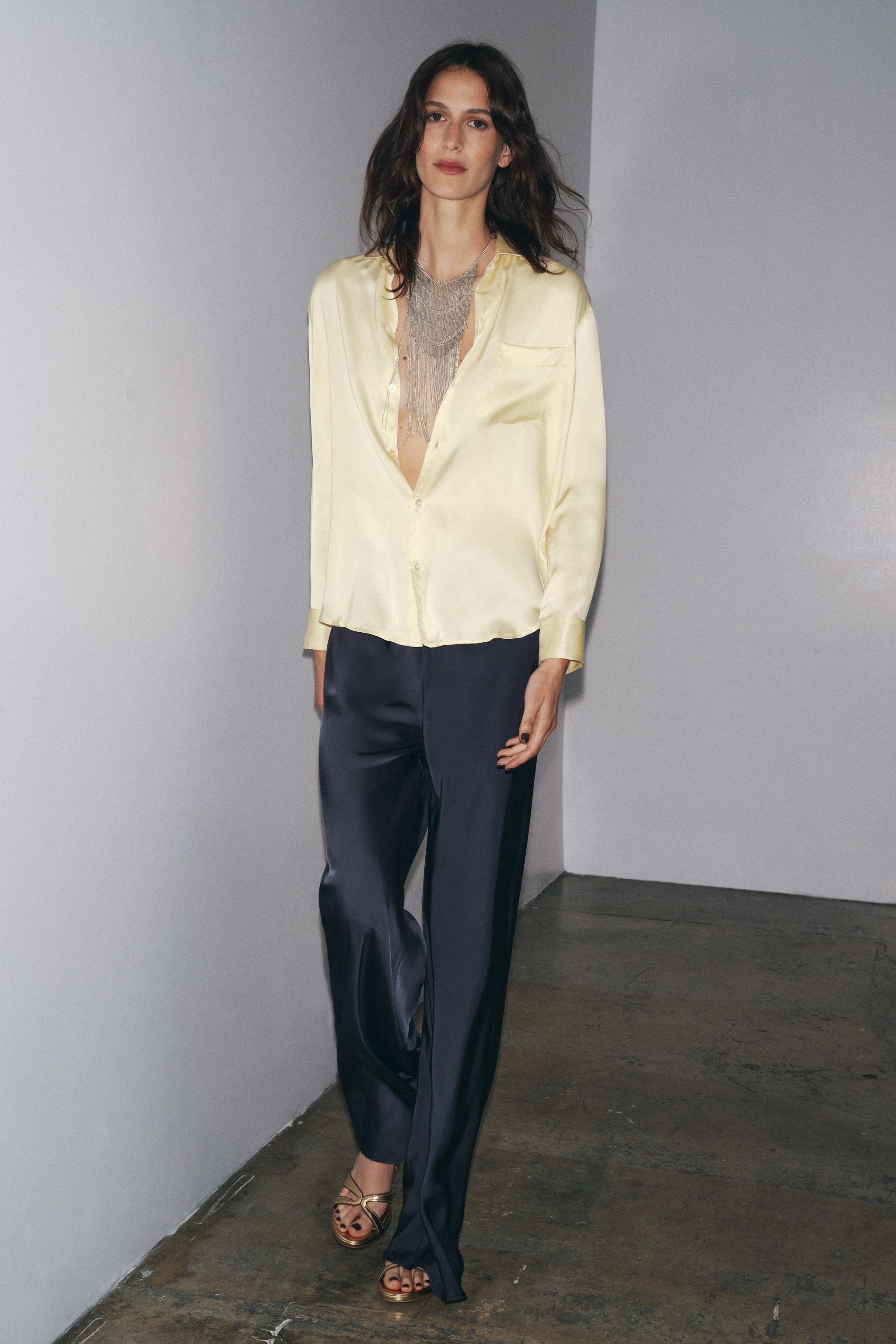 PANTALON ÉVASÉ SATINÉ ZW COLLECTION