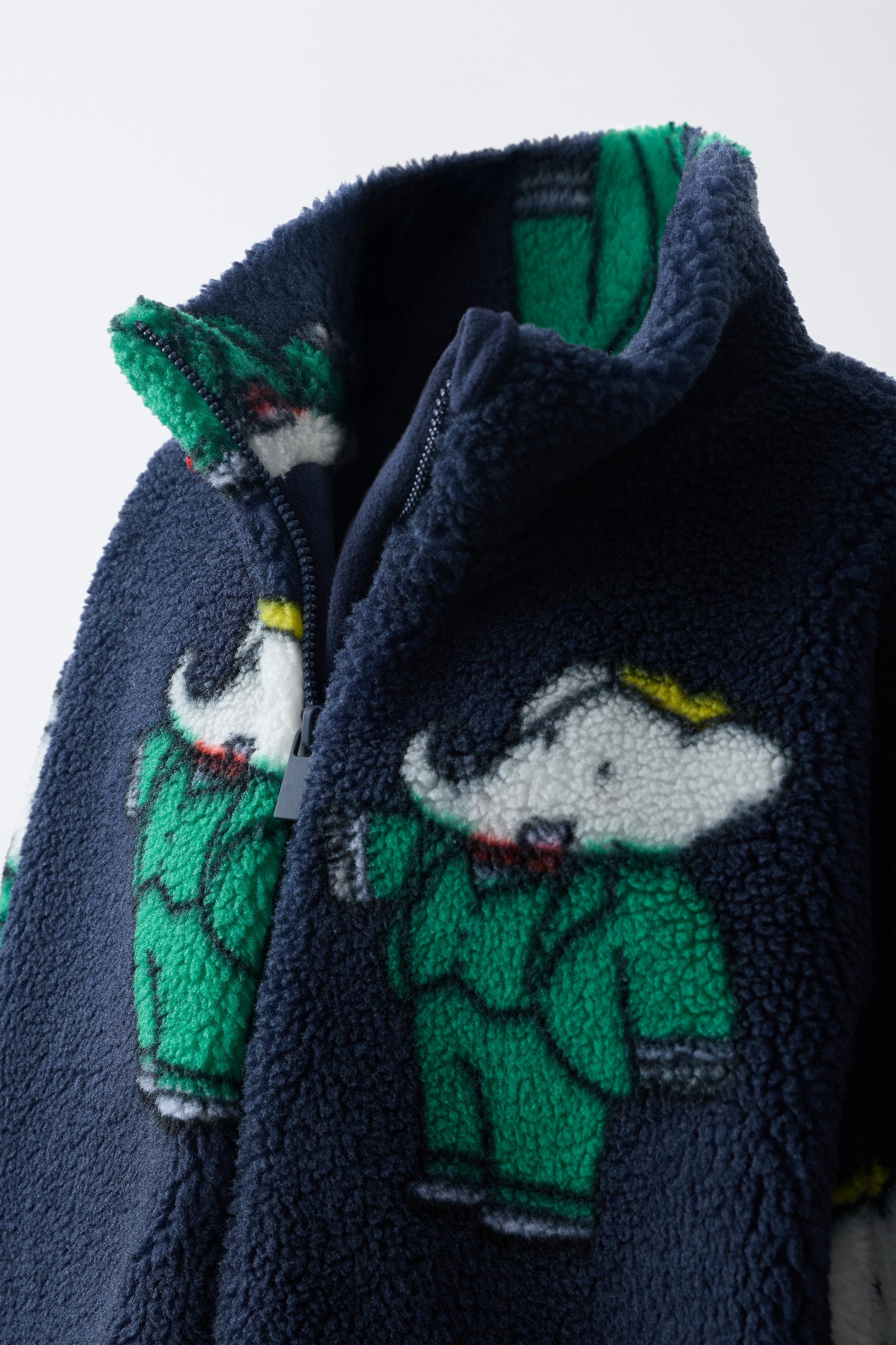 BLOUSON EFFET MOUTON IMPRIMÉ BABAR™