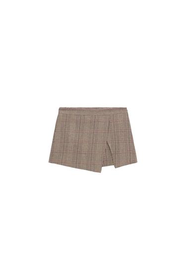Zara PLAID SKORT - Multicolored