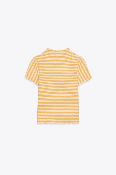 JACQUARD TOP JACKET - yellow by Zara - Image 4