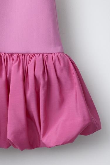 VESTIDO FALDA GLOBO - Rosa de Zara