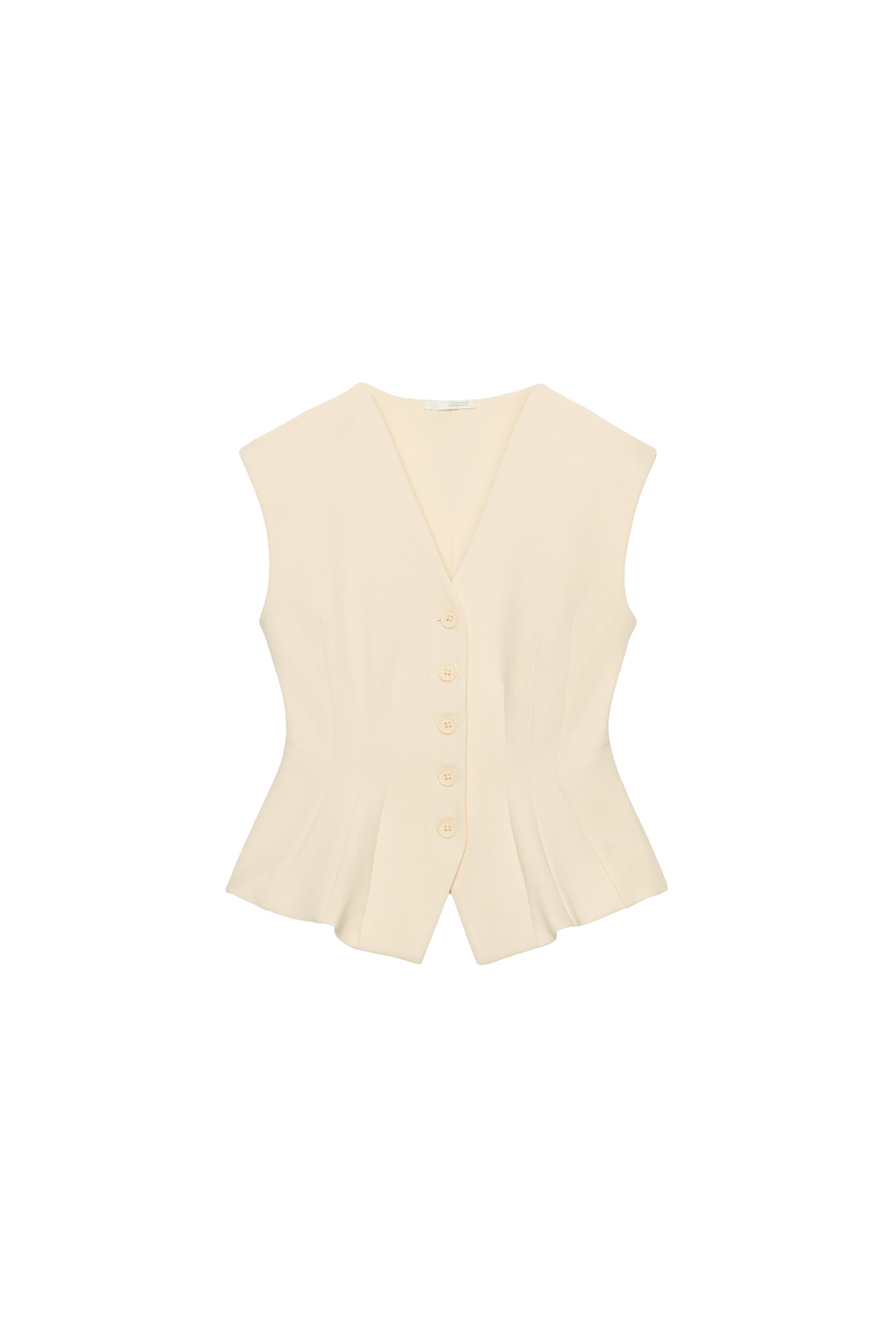 Zara Düyməli interlock jilet