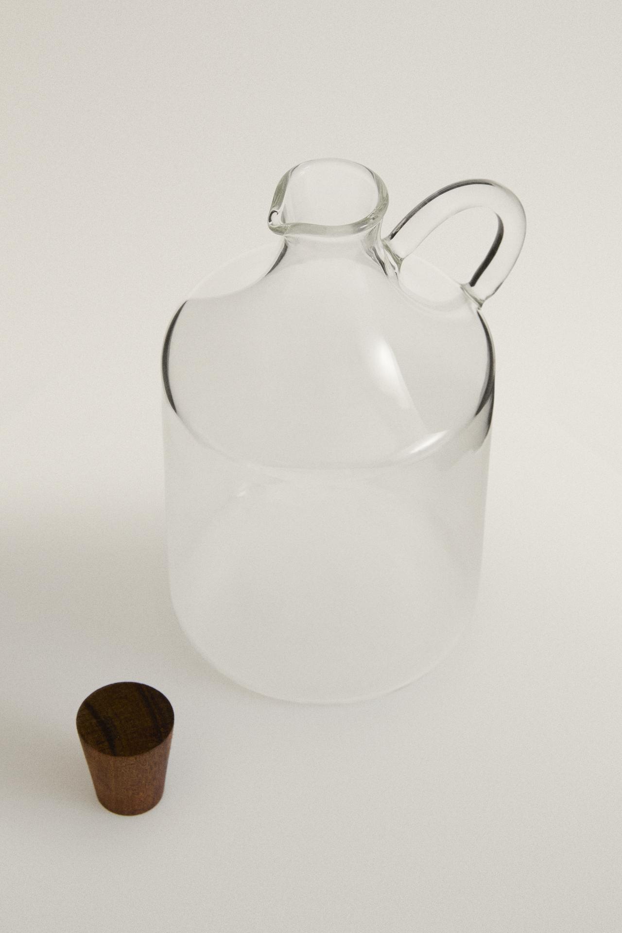 BOROSILICATE GLASS OIL AND VINEGAR CRUET — Transparent