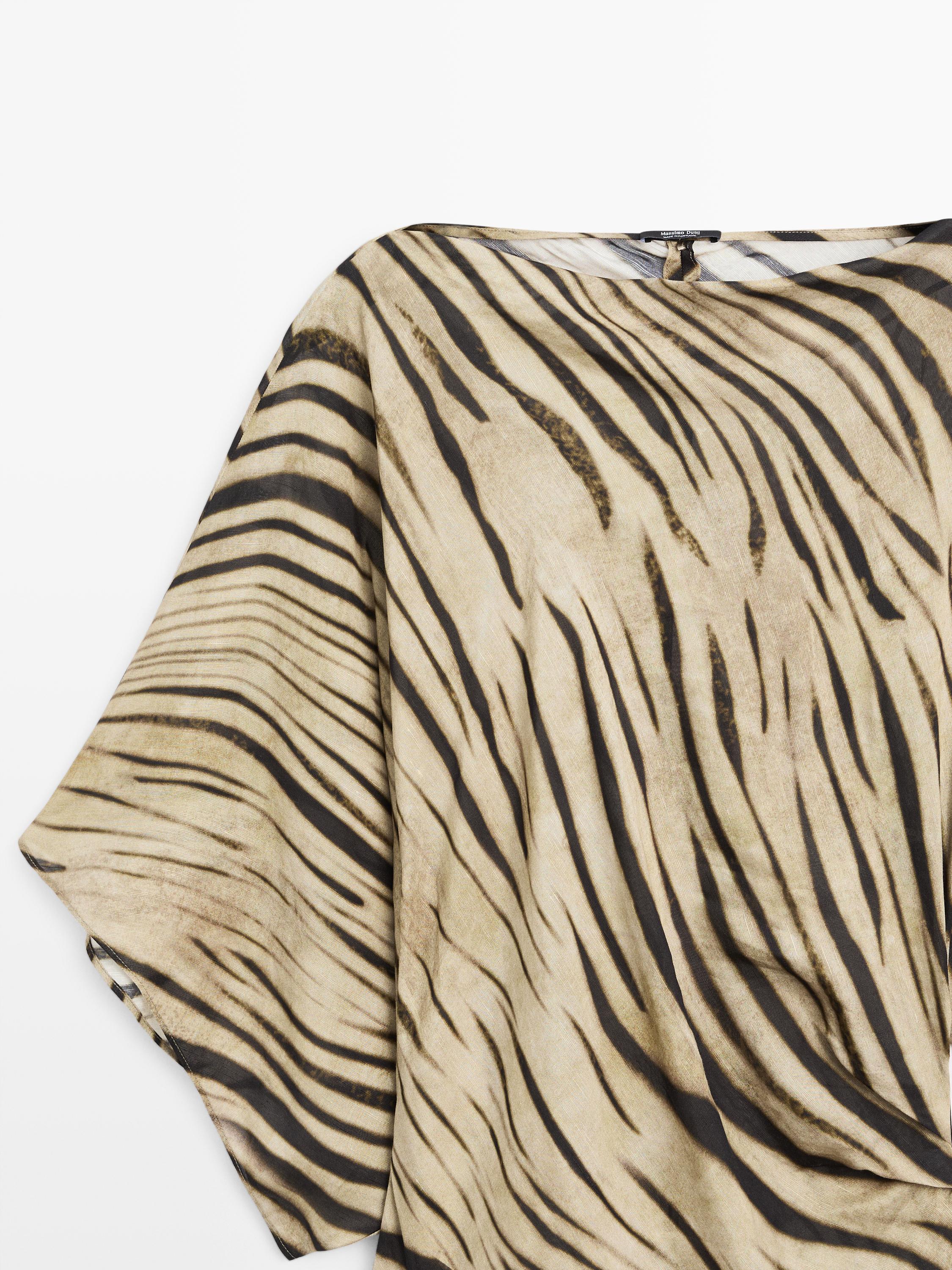 Long animal print dress