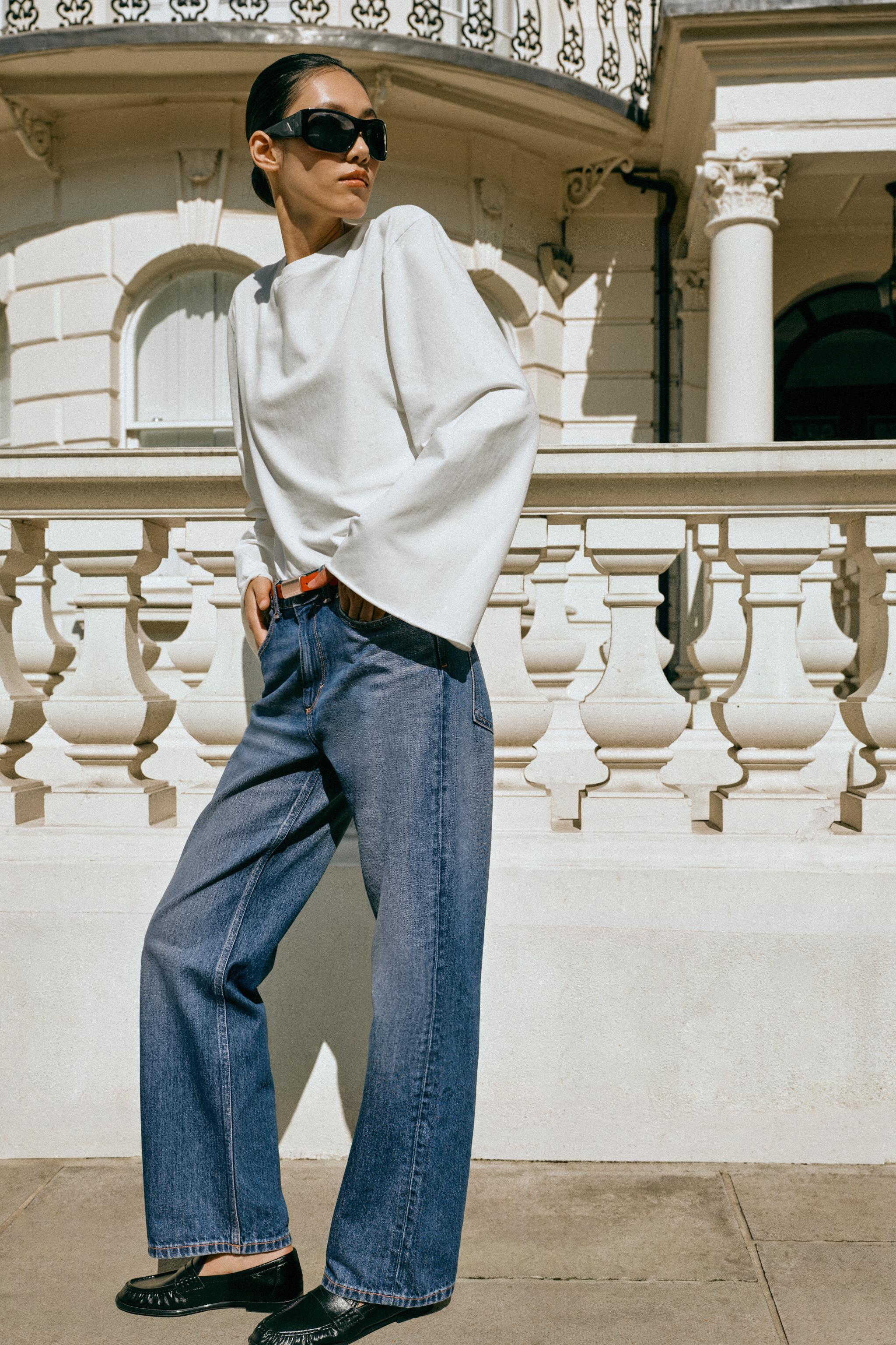 Z1975 HIGH RISE REGULAR LONG LENGTH JEANS — Blue