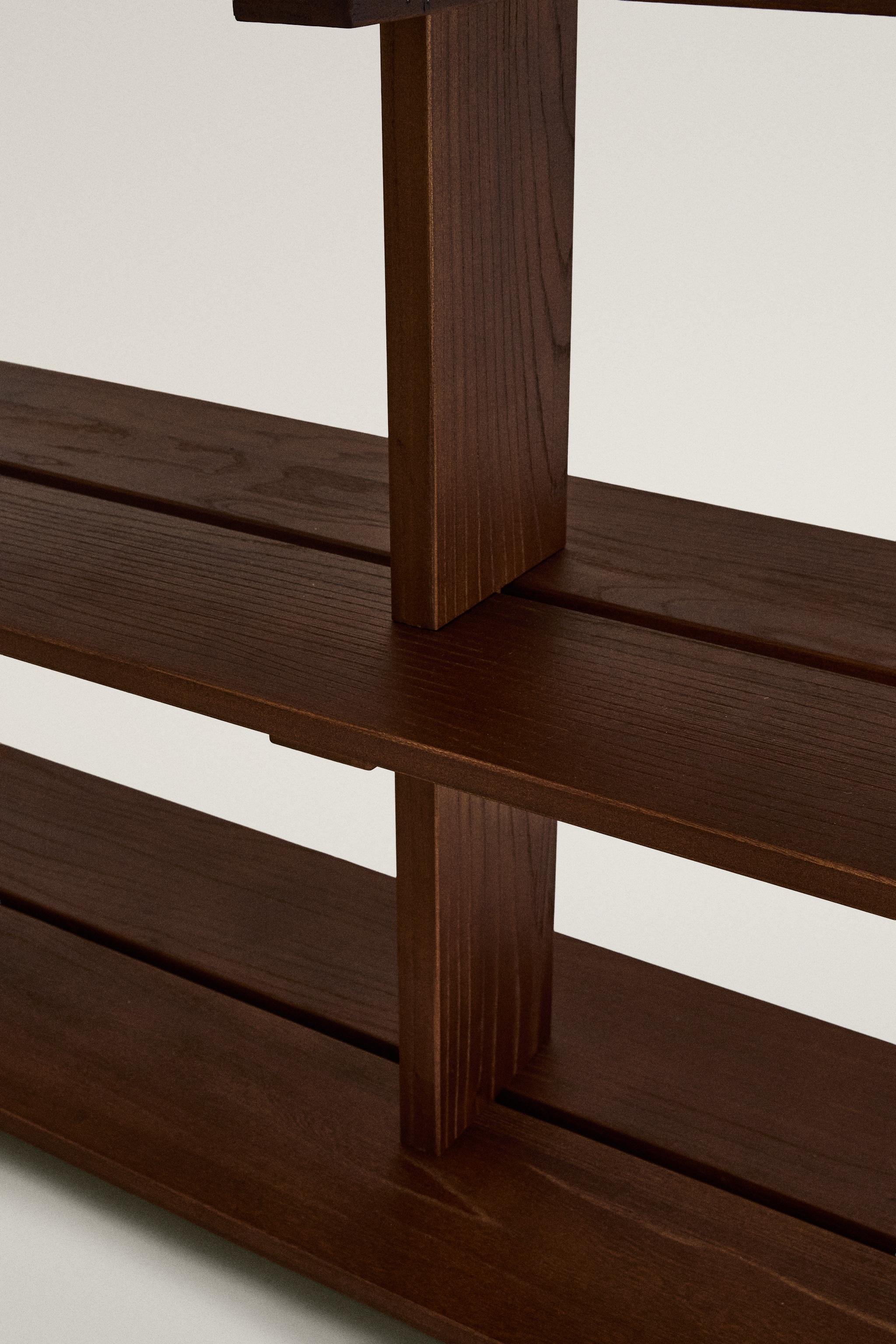 ELM WOOD SHELF WITH THREE SHELVES