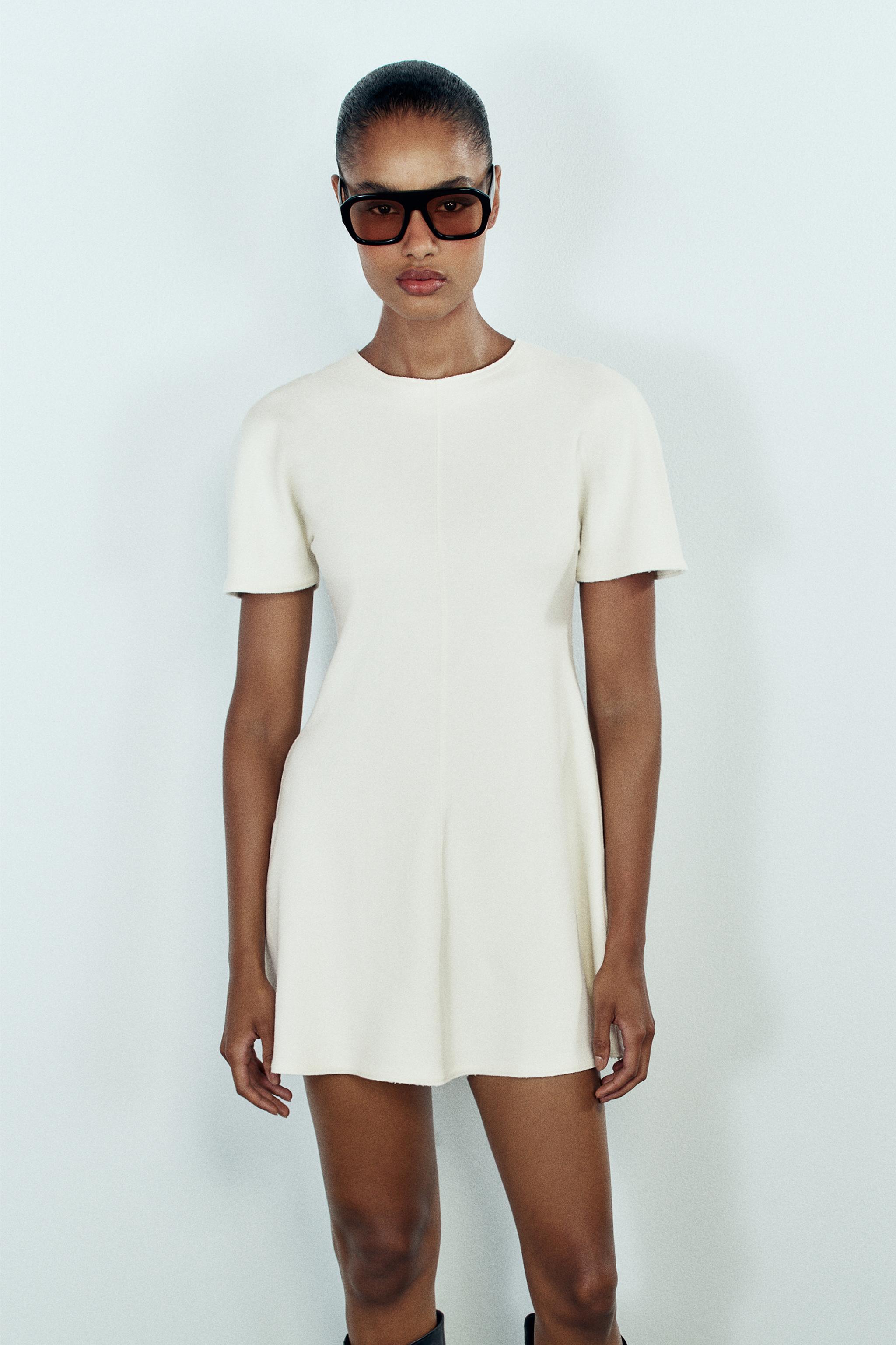 Zara Soft Hacimli Mini Elbise