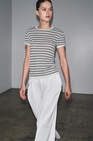 ÇİFT ÇİZGİLİ T-SHIRT