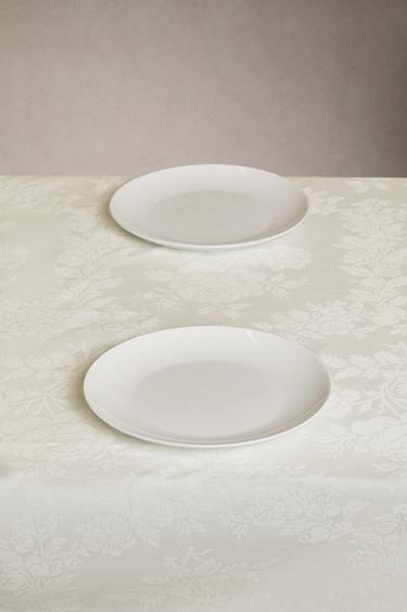 NAPPE JACQUARD ROSES - Blanc de Zara - Image 1
