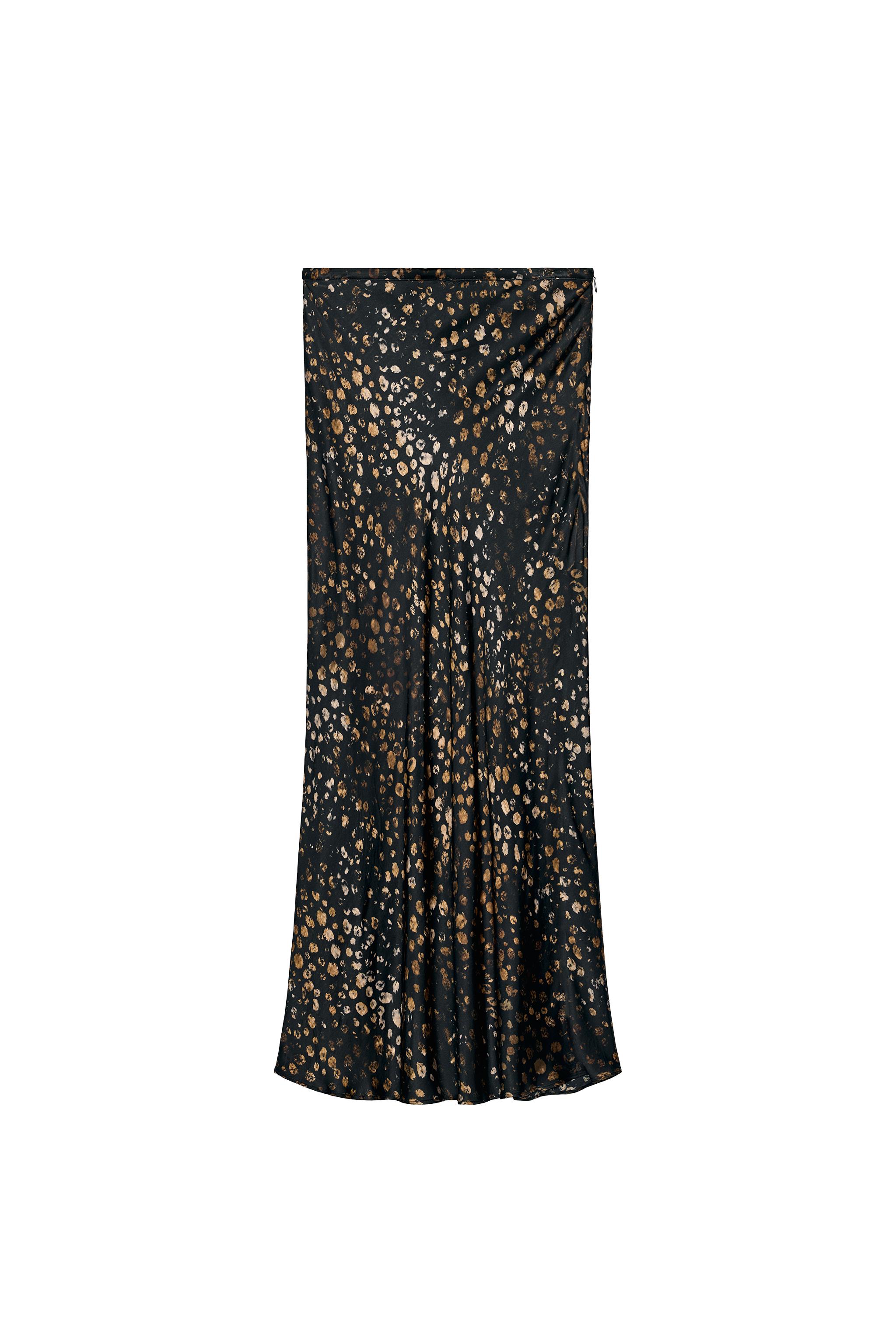 FALDA SATINADA ESTAMPADA ZW COLLECTION