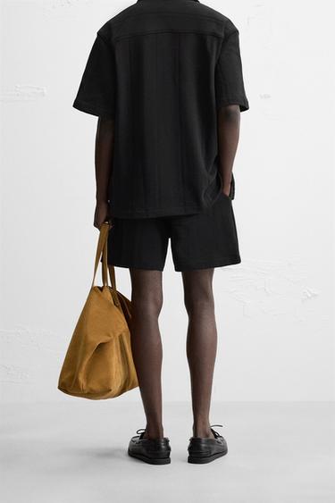 BERMUDA STRUCTURÉ JACQUARD - Noir de Zara - Image 2