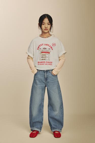 PRINTED T-SHIRT - White by Zara