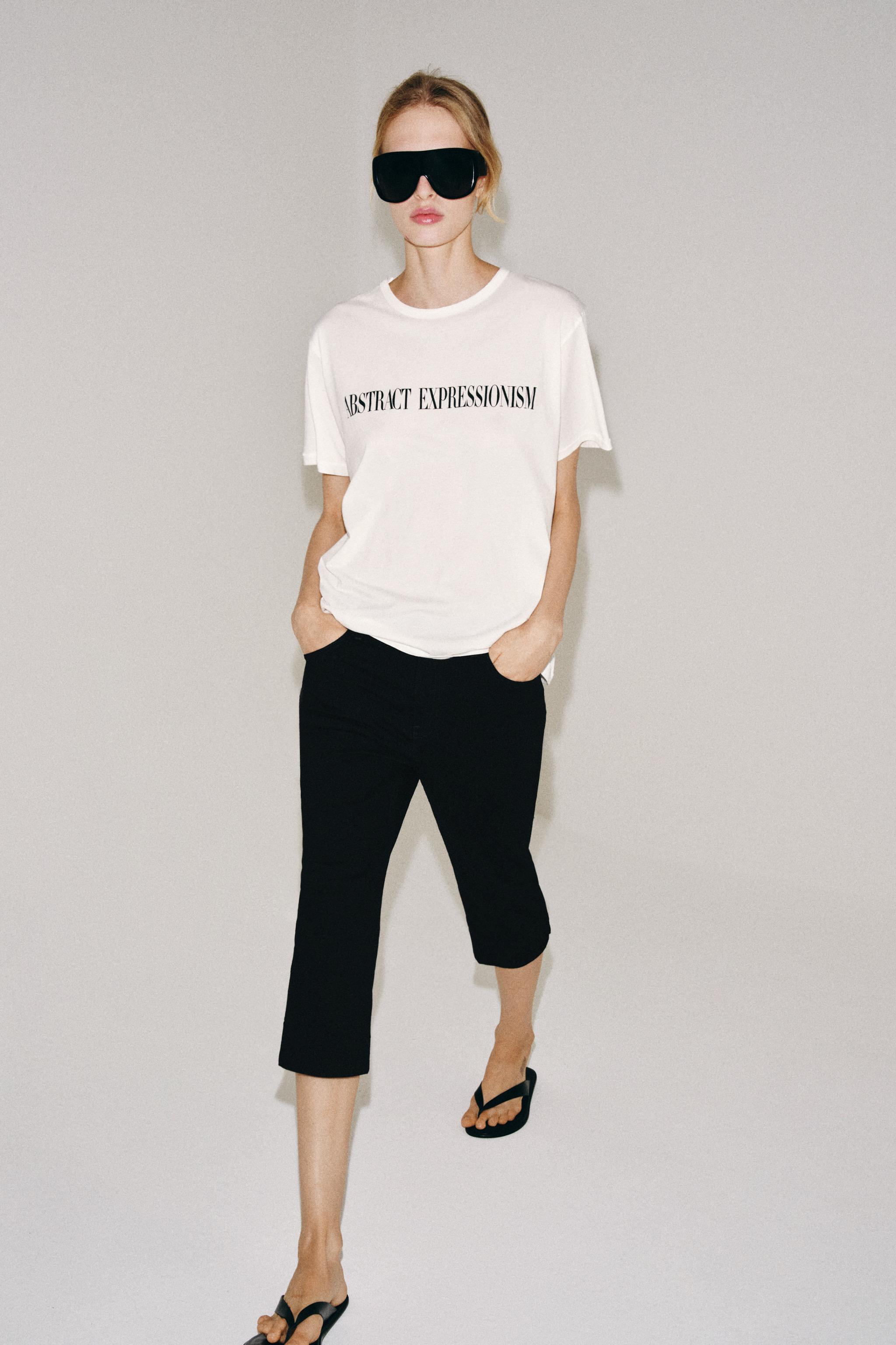 TEXT PRINT OVERSIZED T-SHIRT — Oyster-white
