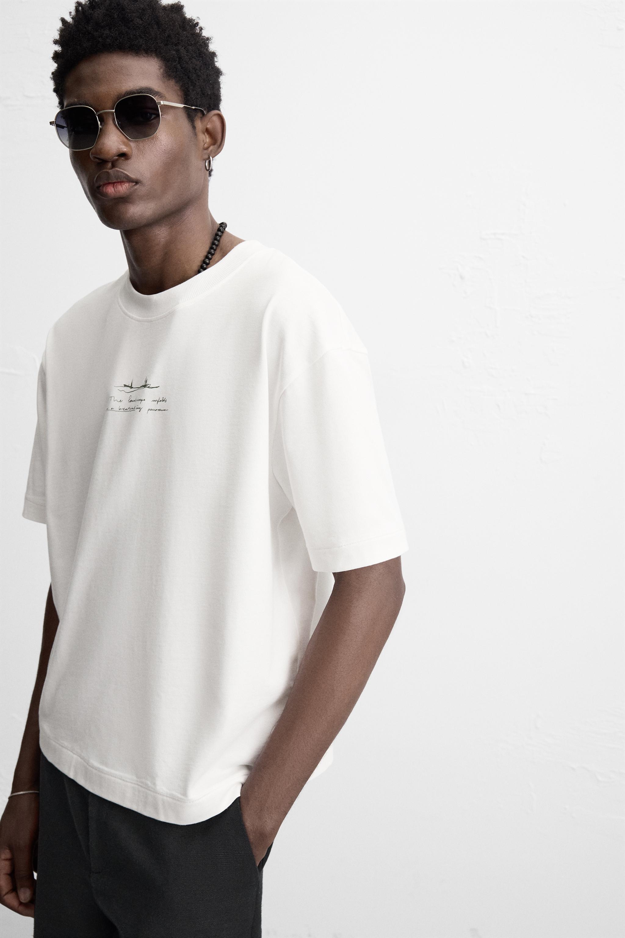 プリントパッチTシャツ - ホワイト | ZARA Japan / 日本