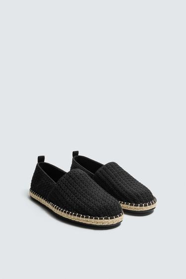 ЭСПАДРИЛЬИ ИЗ ТРИКОТАЖА — Черный от Zara